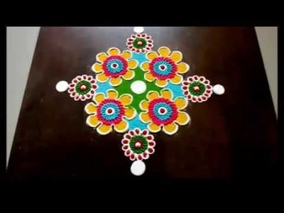 Creative Flower Rangoli Designs|Daily Rangoli Designs by Shital Mahajan.