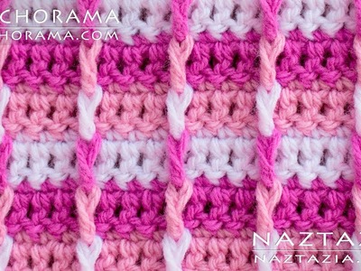 Crochet Post Stitch 001 - Front Post Double Crochet FPDC - Stitchorama by Naztazia