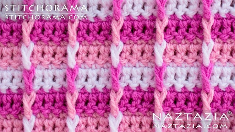 Crochet Post Stitch 001 - Front Post Double Crochet FPDC - Stitchorama by Naztazia