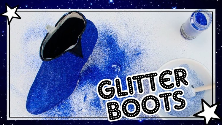 DIY Glitter Boots - MonStyle