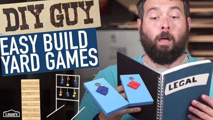 DIY Guy: How To Build Yard Games!