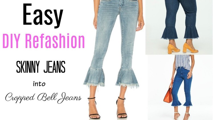 DIY Refashion: From Skinny Jeans to Flared Hem Jeansl Ty Kent