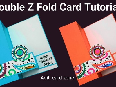 Double Z fold card tutorial | Diy scrapbook |