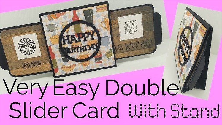 Easy Double Slider Card With Stand | Video Tutorial