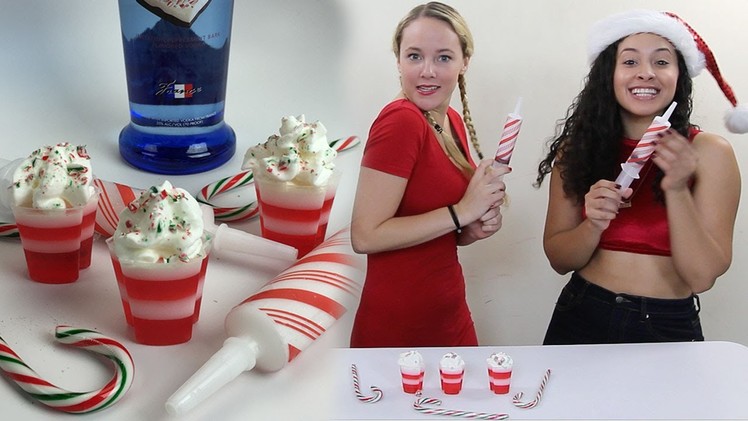 Ez Squeeze Candy Cane Jello Shots - Tipsy Bartender