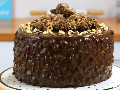 Ferrero Rocher Cake (Chocolate Hazelnut Cake) - It's Raining Flour 115