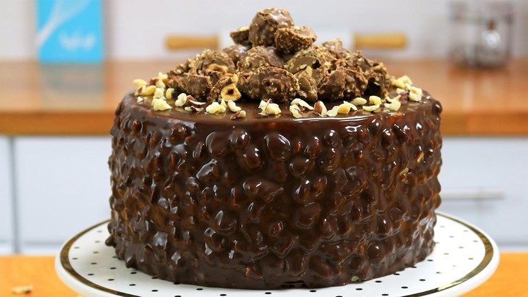 Ferrero Rocher Cake (Chocolate Hazelnut Cake) - It's Raining Flour 115