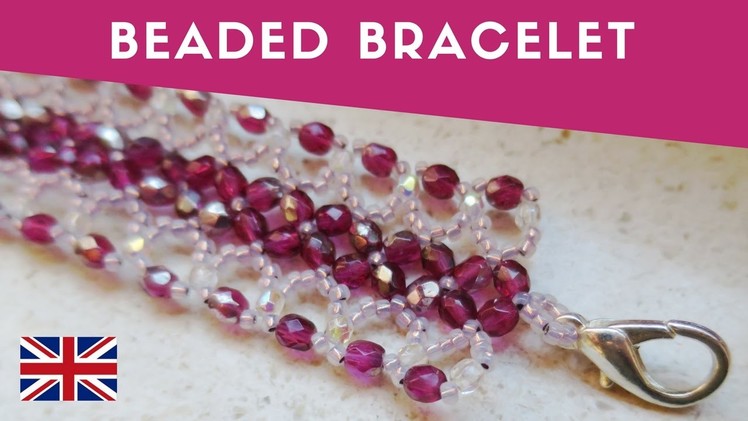 Flower Beaded Bracelet DIY |  Collab. Eurocommerciale