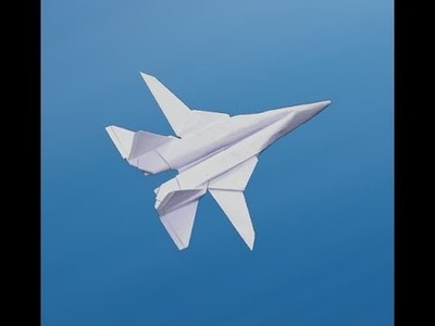 Flyable Origami F-14 Tomcat Tutorial by: Ken Hmoob