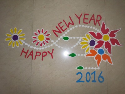 Freehand Rangoli Design(New Year Special)