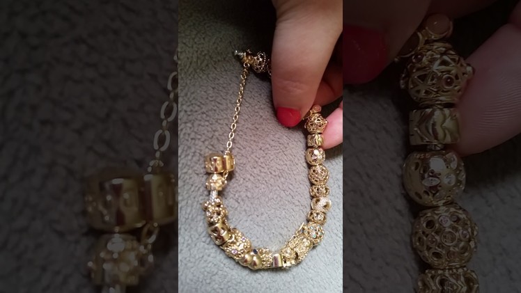 Gold and two tone Pandora bracelets