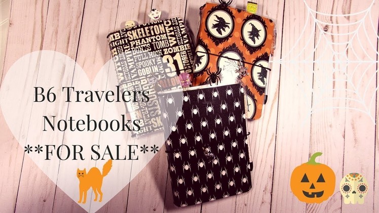Halloween B6 Travelers Notebooks **2 Available**