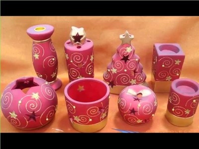 Handmade Square Ceramic Candle Holders | Home Decor Picture Ideas With Lovely Ceramic Arts