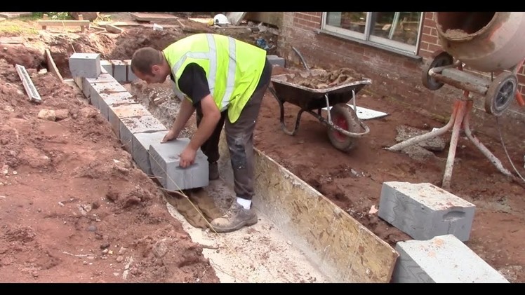 How to do a foundation for a small extension