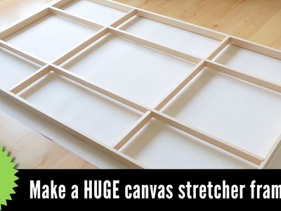 How to Make a Canvas Stretcher Frame, And How to Mount The Canvas