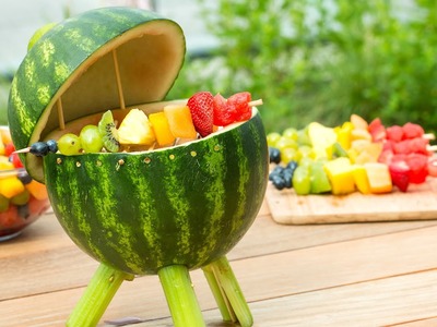 How To Make A Grill Out Of A Watermelon