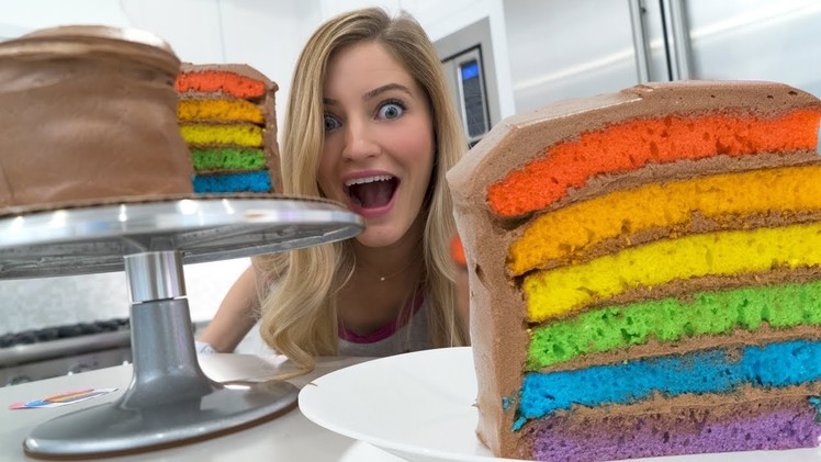 ???? How to make a Rainbow Cake!