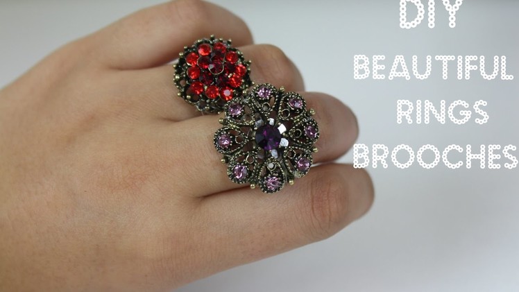 How to make Beautiful Brooch rings