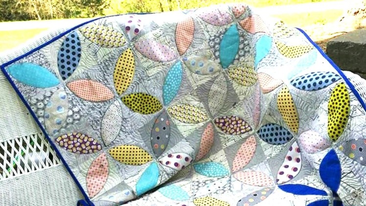 How to make Orange Peel Quilt with AccuQuilt die and cutter
