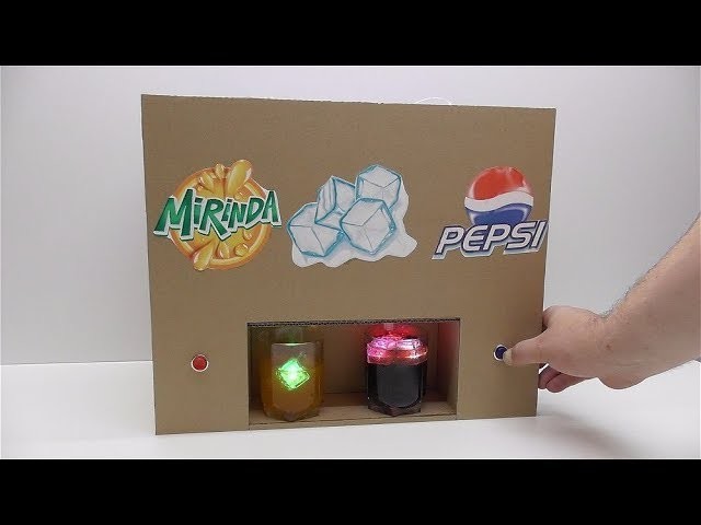 How to Make Pepsi Mirinda Dispenser from cardboard