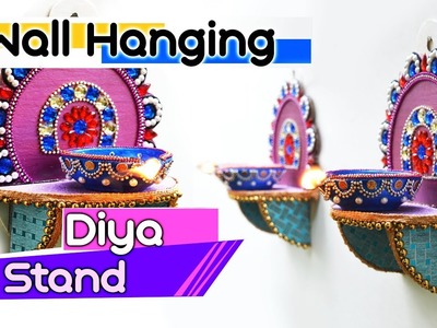 How to make : Wall Hanging Diya Stand | Diwali Special | Art with Creativity