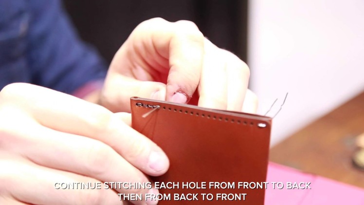 How to Saddle Stitch Your Bifold Wallet - by YNOT