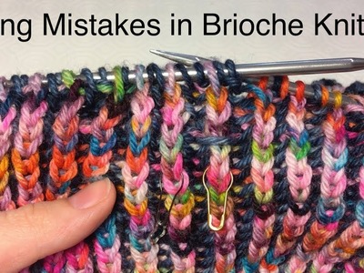 Knitting Tutorial: Fixing mistakes in brioche knitting