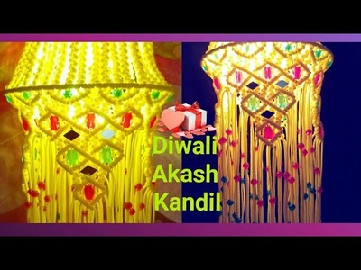 Macrame Akash kandil.Diwali lamp. Lantern Very Easy(design no.#1)