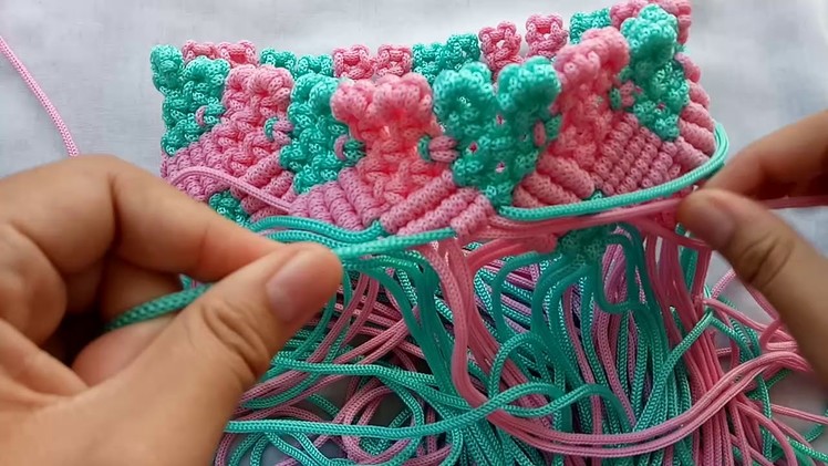 Macrame for wallet (part 3)