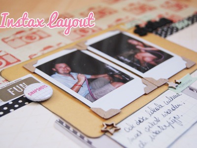 Make a layout with Instax pictures