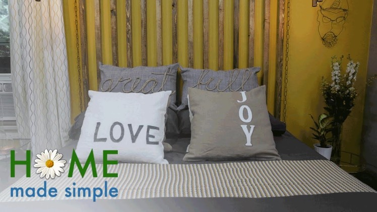 Make Your Own Accent Pillows In Less Than An Hour | Home Made Simple | Oprah Winfrey Network