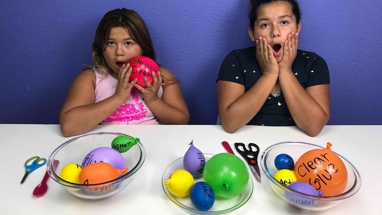 Making Slime With Balloons! Slime Balloon Tutorial
