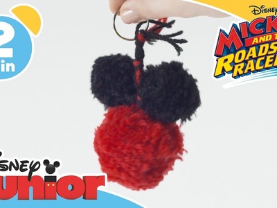 Mickey and the Roadster Racers | Craft Tutorial: Mickey's Pom Pom Keyring | Disney Junior UK