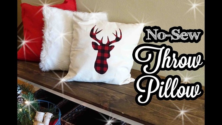 No-Sew Decorative Throw Pillow