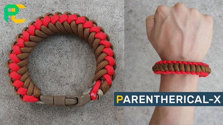 Parenthetical-X Modified Paracord Bracelet