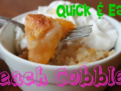 Peach Cobbler the Quick and Easy way! #PeachCobbler