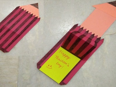 Pencil Shape Teacher's Day Slider Card by TukkuTV