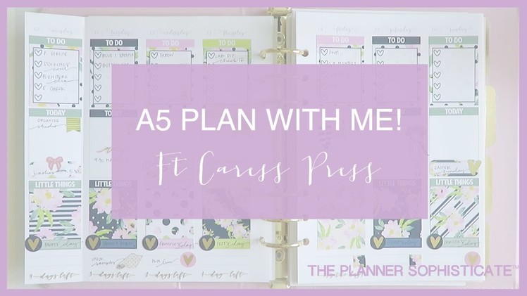 Plan with Me! \\ A5 Vertical \\ Ft Caress Press