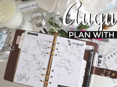 PLAN WITH ME | Louis Vuitton Agenda MM | August 2017