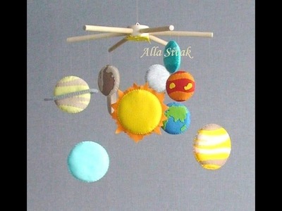 Planets Mobile, Solar System Baby Mobile, Outer Space Mobile