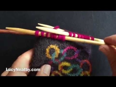 Selkirk Mittens - Knitting-up the Cuff