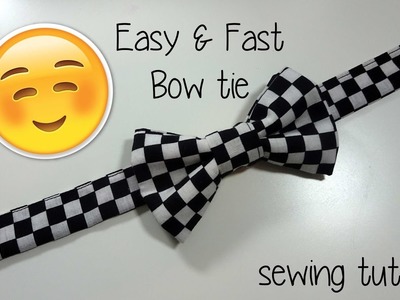 Sewing Tutorial - Fast Easy Bow tie