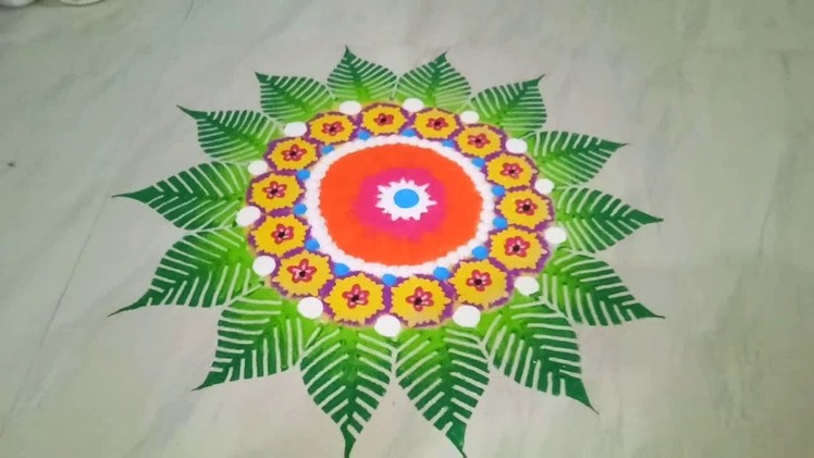 Simple & easy rangoli.