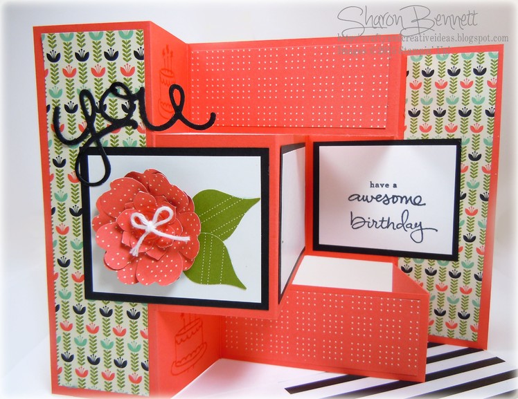 Stampin Up - Trifold Shutter Birthday Card