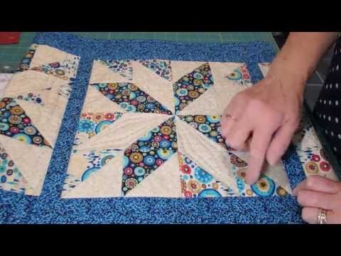 Star Pattern Table Runner Tutorial with Bev Mayo -  video 1
