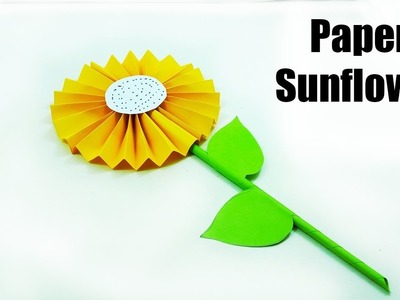Sunflower Paper Craft : How To Make a Paper Sunflower Origami -  Easy Origami Sunflower