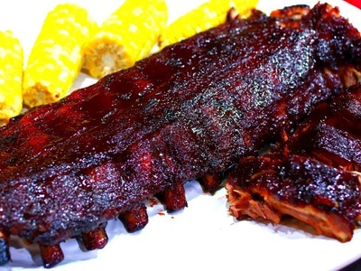Tender Juicy BBQ Ribs Recipe - Oven baked bbq (barbecue) ribs