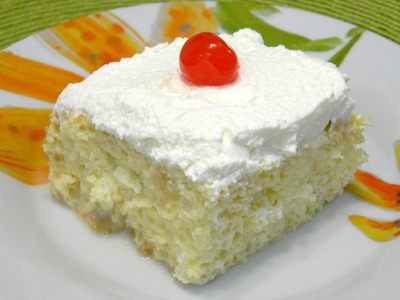 Traditional Tres leches Cake or Three Milk Cake
