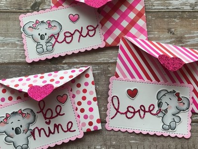 Valentine Envelopes & Note Cards Process Video Not2Shabby DT Project (Lawn Fawn & Gerda Steiner)