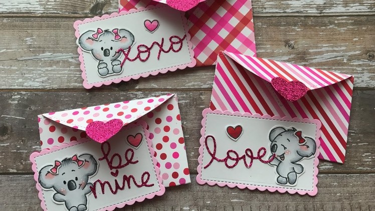 Valentine Envelopes & Note Cards Process Video Not2Shabby DT Project (Lawn Fawn & Gerda Steiner)